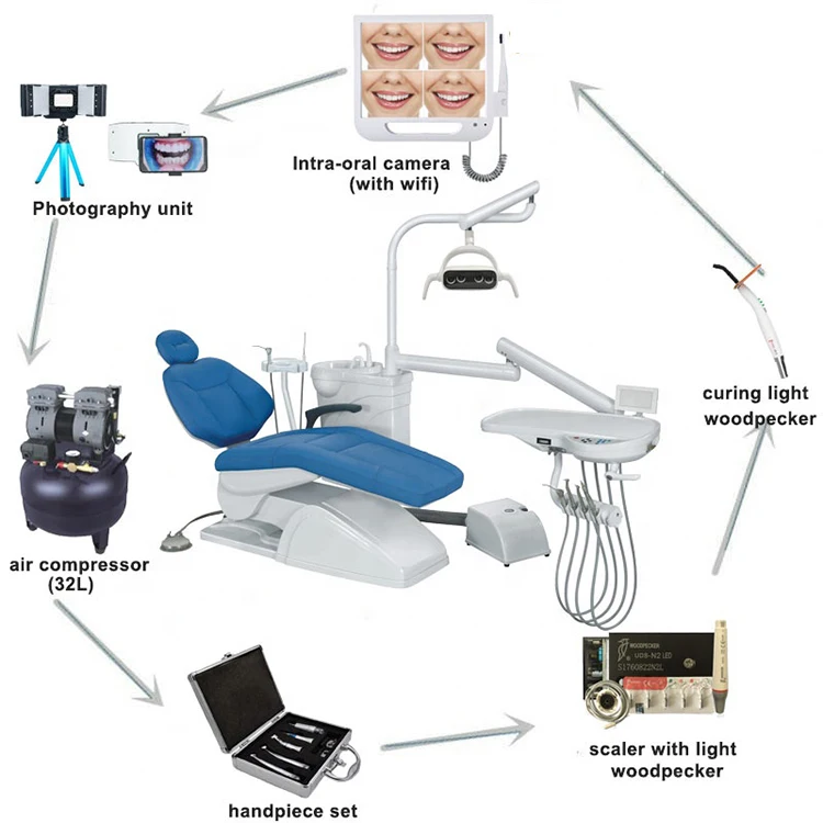 Modern safety dental chair luxury dental chairs dental chair equipment unit price