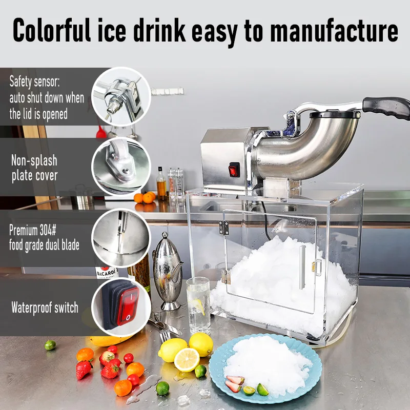 ASAKI Factory Snow Cone Machine factory Commercial high capacity Ice Shaver