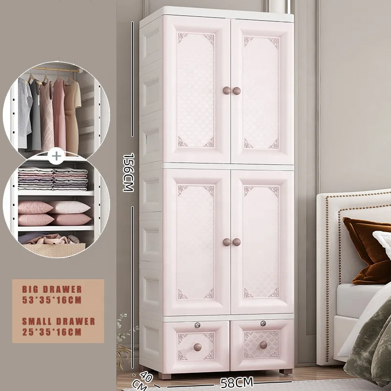 Mutli-layers 3/4/5 layers clothes cupboard wardrobe with hanging and drawer cabinet