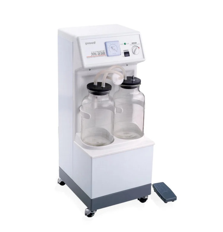 Portable Hospital Clinical Analytical Instruments Electric Phlegm Suction Unit with Steel Plastic Materials for Sputum Aspirator