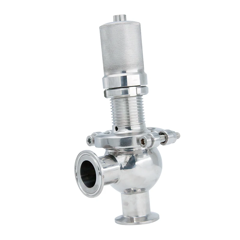 3Bar Hygienic Stainless Steel  Triclover Clamp adjustable  Pressure Relief Safety Valve