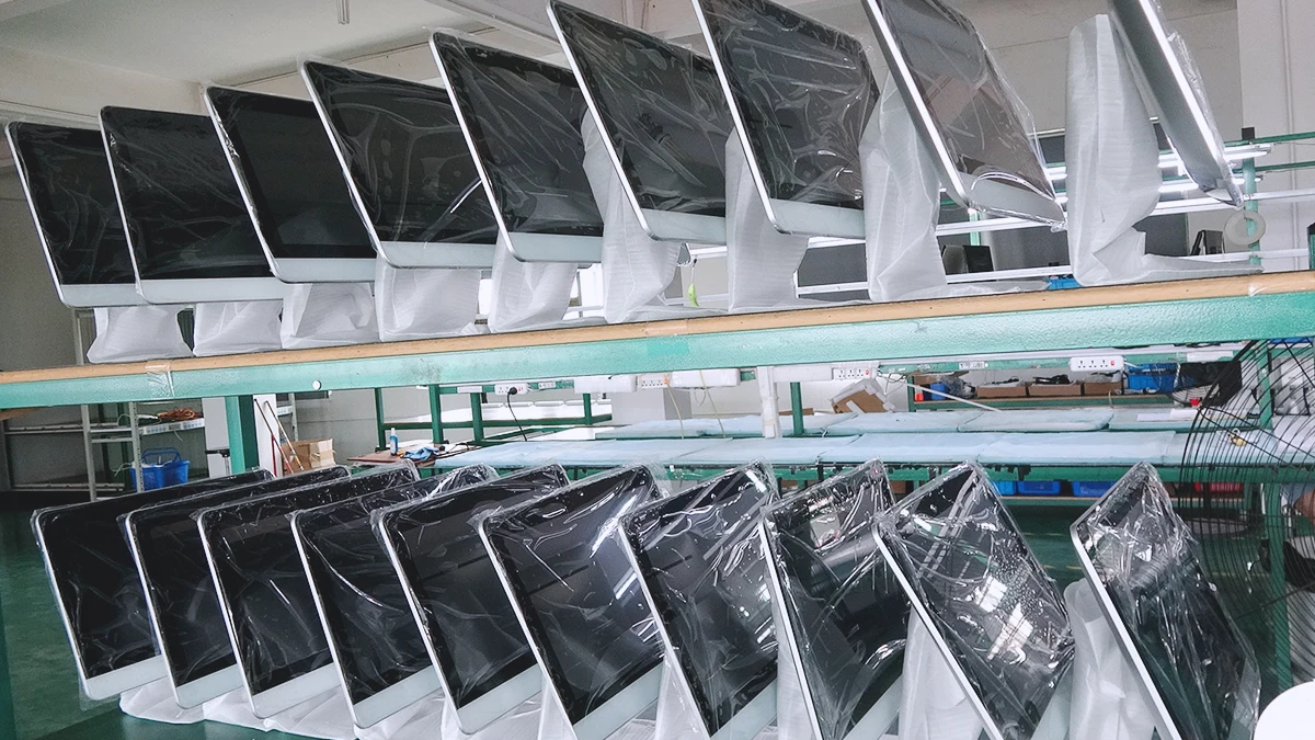 Monoblock Computers Core I3 I5 I7 FHD Graphics Business 21.5 Inch LED for Business White SSD Windows 10 Metal Case ALL-IN-ONE