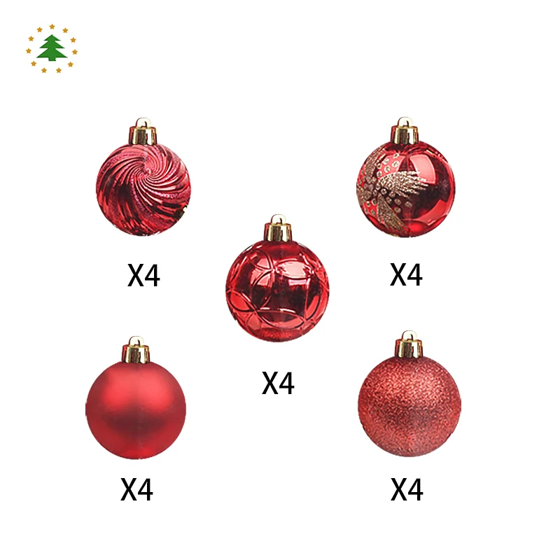 Jintai high end custom wholesale plastic garland decoration christmas ornaments hanging ball