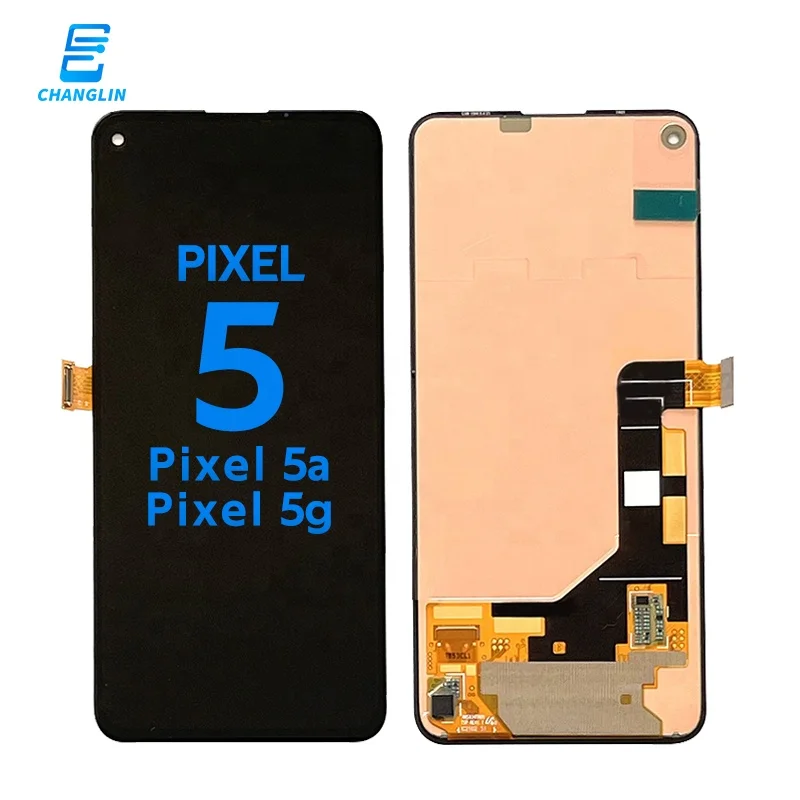 Screens wholesale for google refurbished telefono afficher with frame pixel 5 5g 5a replacement