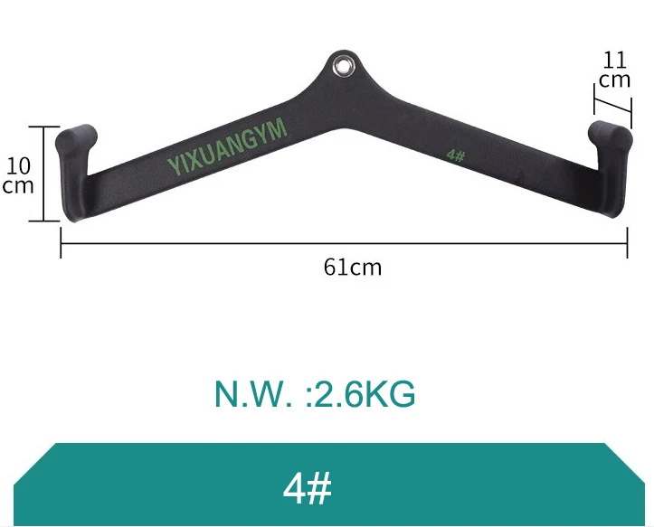 Back strength training Hand grip T-bar V-bar pulley attachment Pull Down Tricep grip handle fitness accessories back trainer