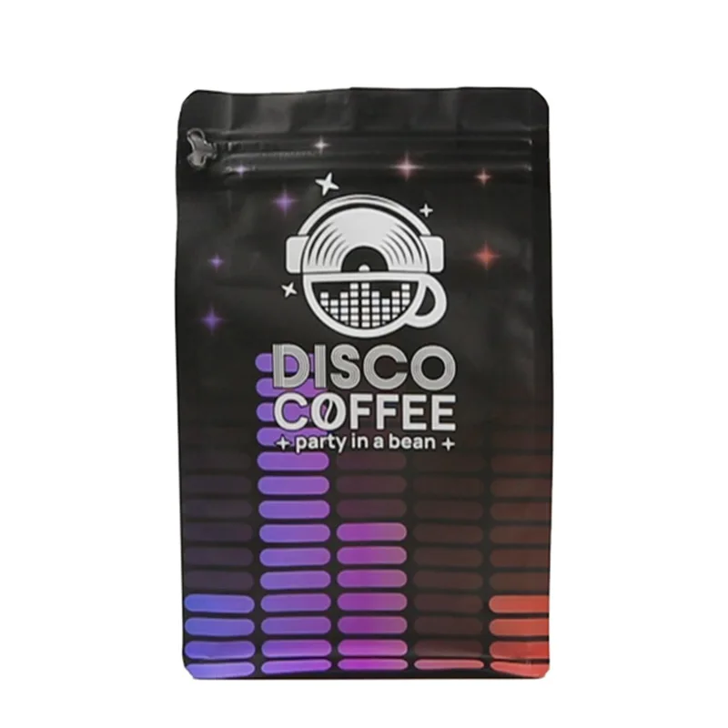 Coffee Bags With Valve Wholesale Hot Sale Classic Coffee Sachet Flat Bottom Bag With Zipper Valve Foil Food Grade Coffee Bags