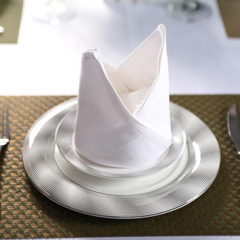Hot Sale Satin Wedding Cloth Napkins Restaurant Cloth Dinner table Napkins for Wedding Decoration For hotel napkin