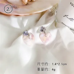 Clarmer Ins для девочек, простая оболочка с жемчужной сережкой в Корейском стиле темперамент небольшой геометрический асимметричный Оболочка Длинные серьги с кисточками