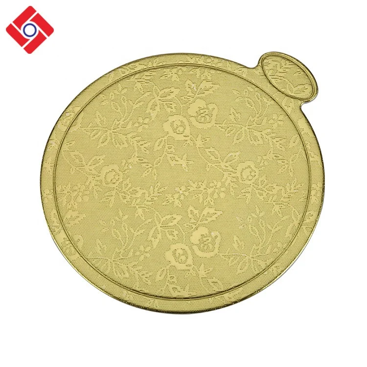 Mini Cake Board Pad,Gold Mono Portion Cake Boards