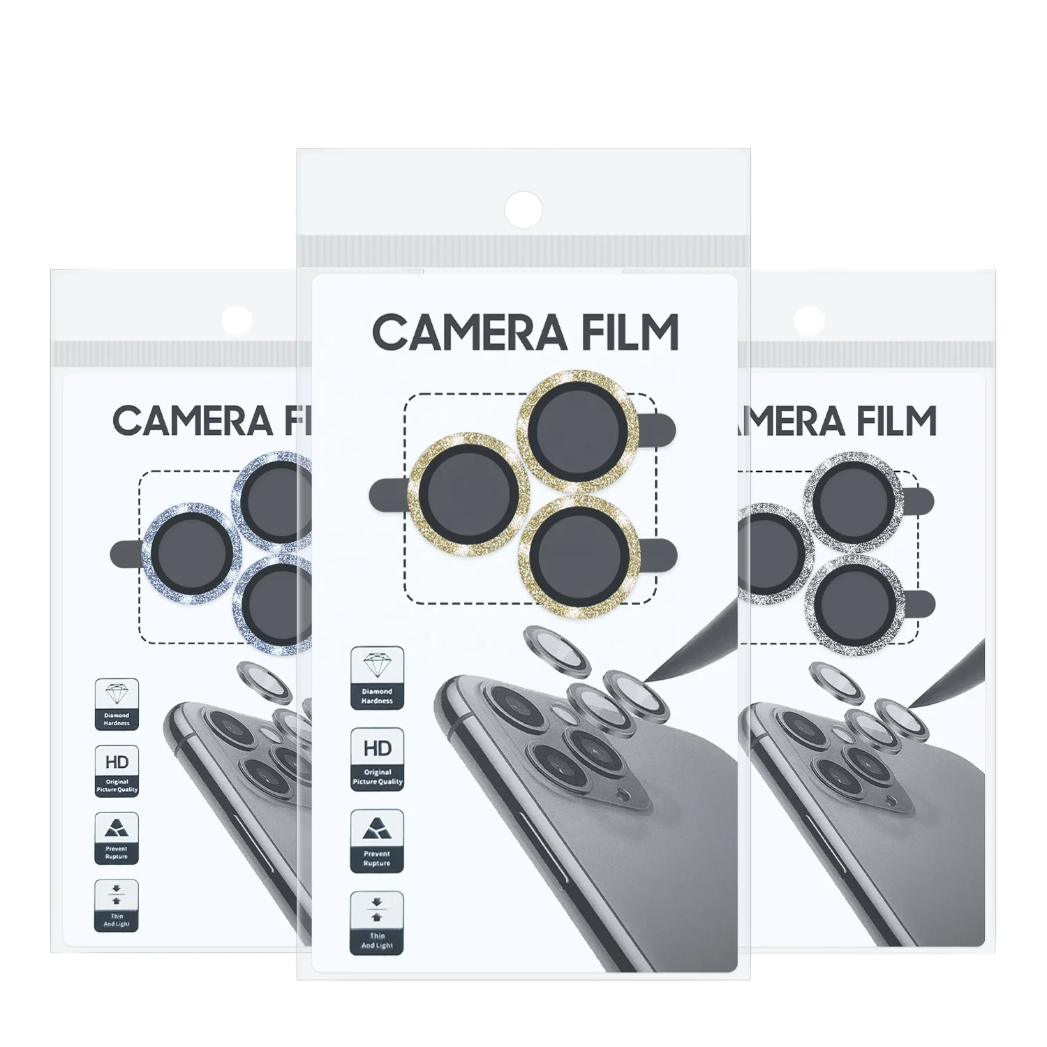 Aluminum Alloy Camera Protective Film color Lens Tempered Glass Screen Protector For Iphone 14 13 Pro HD Clear Lens Protector