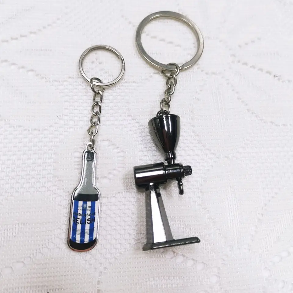 Pinsback Wholesale personalized Digimon Adventure 3d 2d animal cute Koala dolphin logo metal key chain custom dinosaur keychain