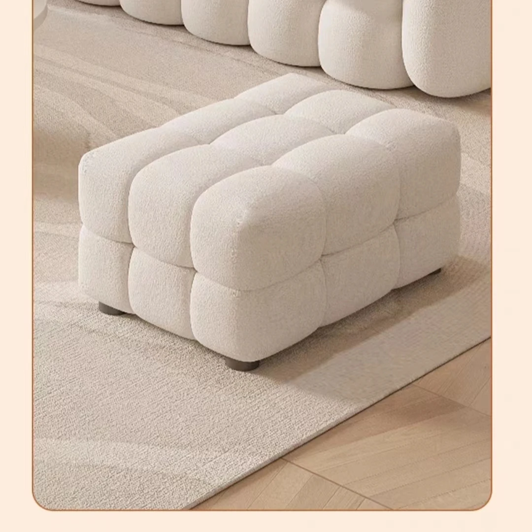 Ottoman Tufted Modular Ottomans & Stools Living Room Bedroom School Villa Apartment Park Mall Home Bar