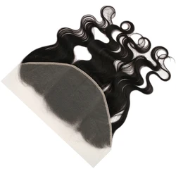 Full Shine Body Wave Natural Black Human Hair 13*6 Inch Frontal Lace Closure