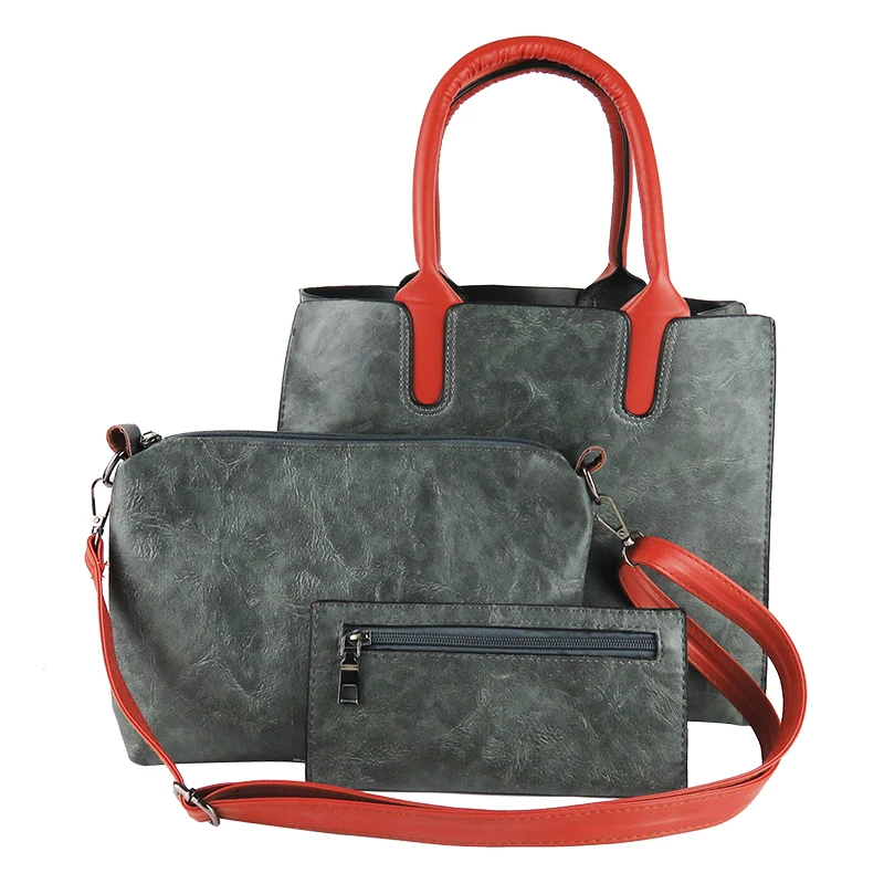 Последние Роскошные Элегантные Дамы tote кошелек Сумочка ПВХ для женщин сумки комплект