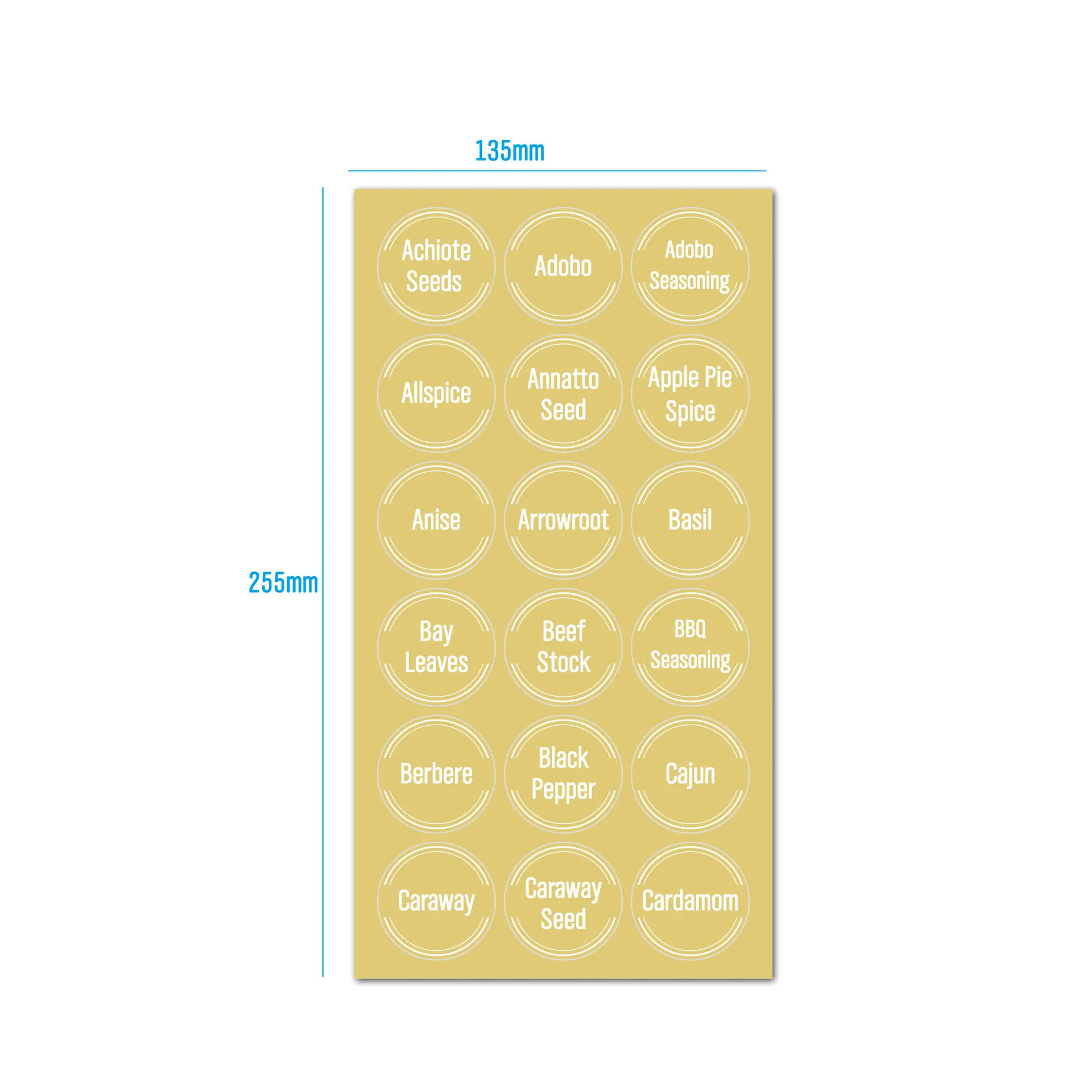 herbs season organizing preprinted waterproof sticker hand soap bottle jars private bathroom label for storage bins containers