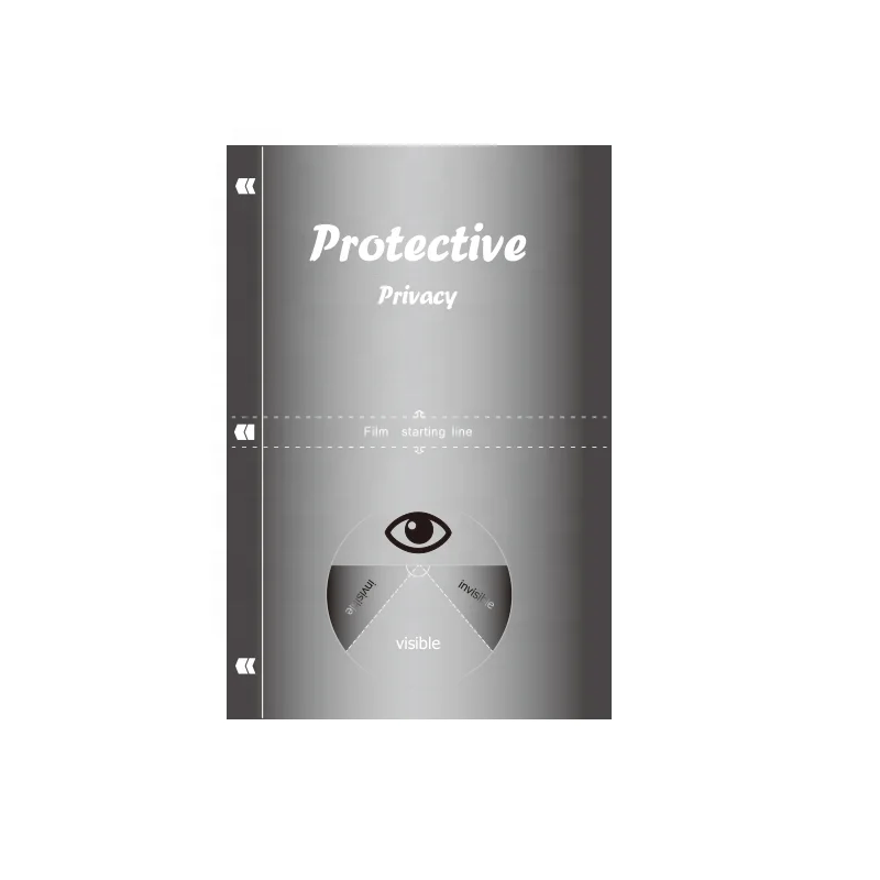 Imported Privacy base material anti spy 120*180mm tpu cutting screen protector film for