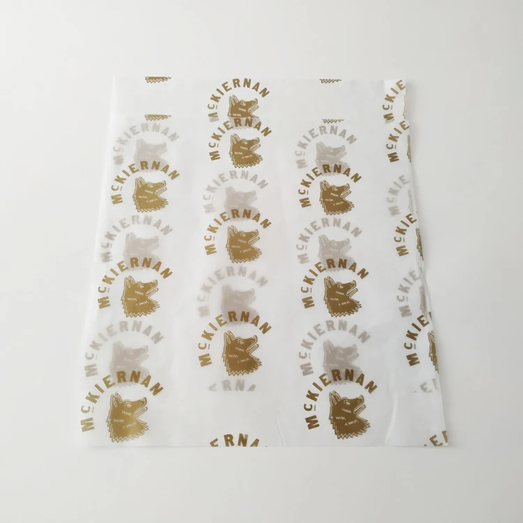 
Custom Printed Hot Dog Sandwich Food Packaging Disposable Burger Wrapping Paper 