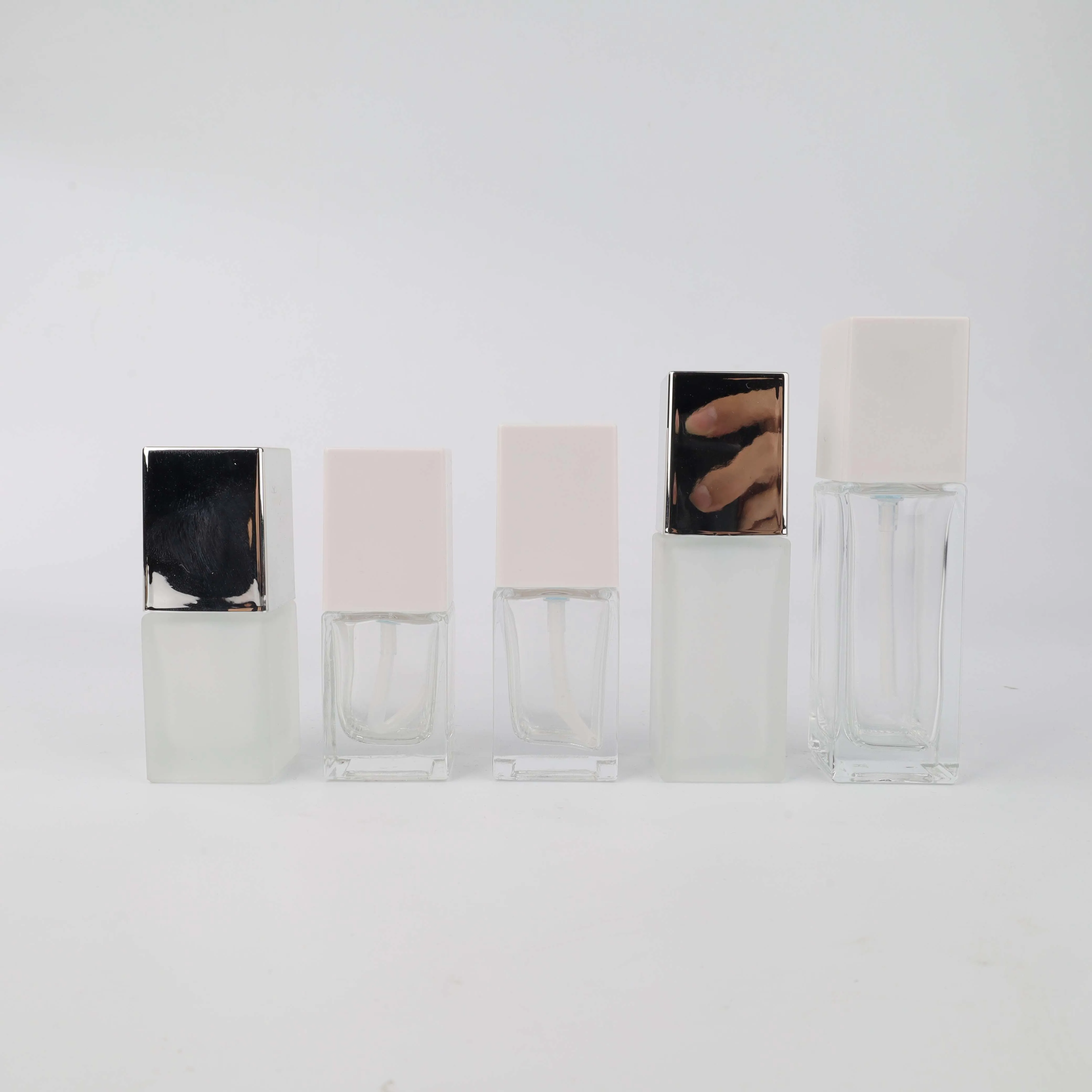 30ml 50ml Free Sample Empty Luxury Flat Square Spray Perfume Bottleperfume Pump Glass Bottle