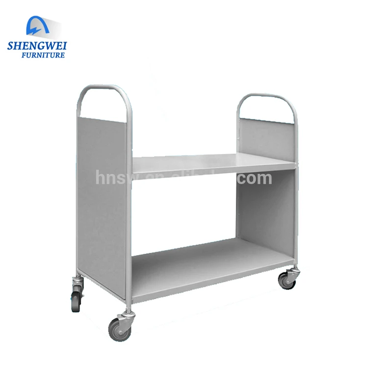 Высокое качество 2-3 уровня прокатки стали библиотеки mobile book cart