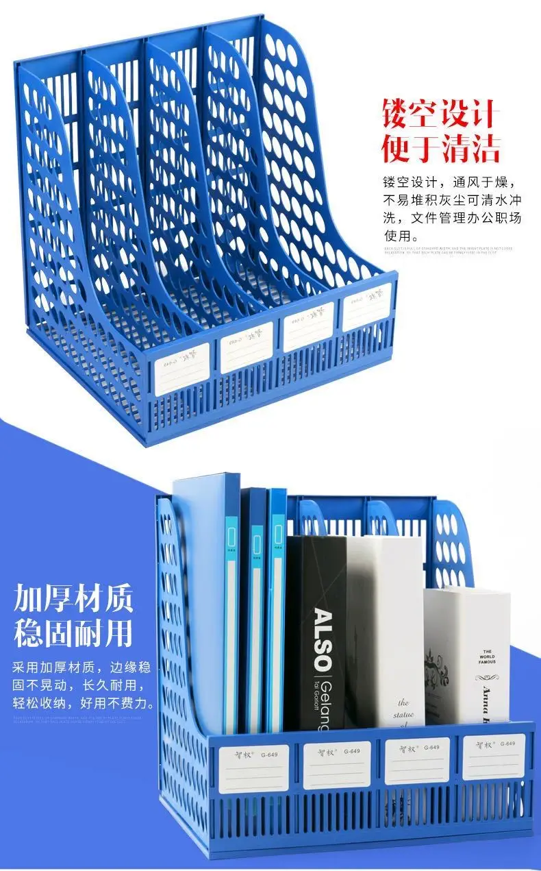 Настольная полка для хранения, 3 слоя полки, 3 или 4 секции, лоток для бумажных документов, держатель-стойка, органайзер с держателем для ручек