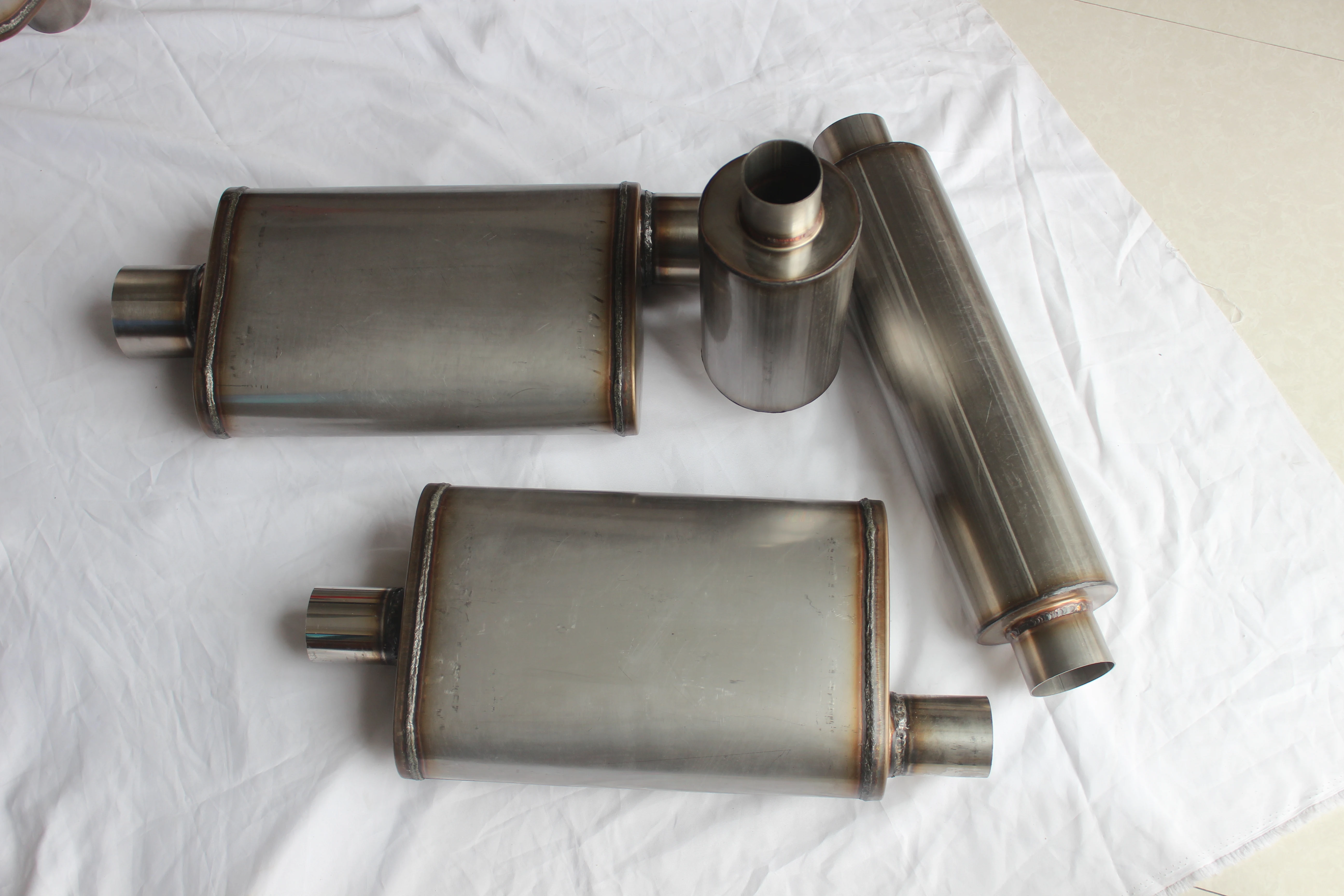 EGO performance parts SS304 flowmaster car auto exhaust resonator muffler for truck