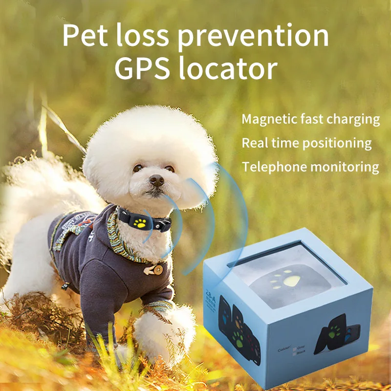Беспроводное устройство слежения за домашними животными GPS ошейник для наблюдения местоположением и активностью собаки кошки