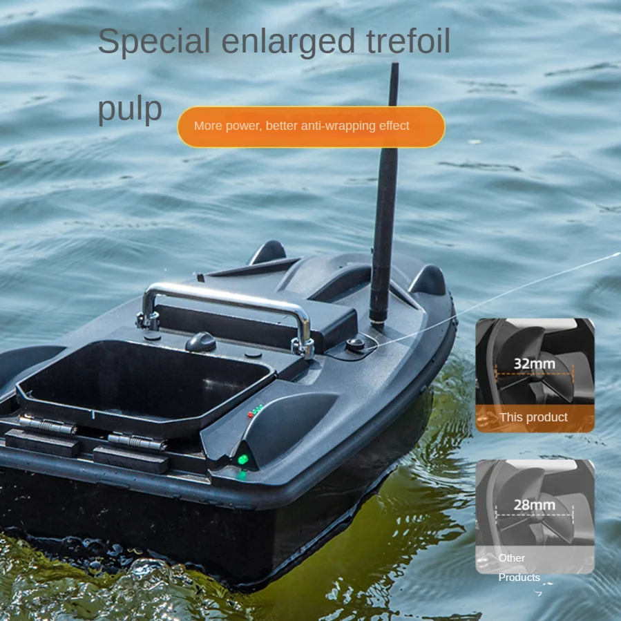 RC Bait Boat GPS Long Range 500m Water Resistant for Carp Fishing Large Bait Capacity Angler