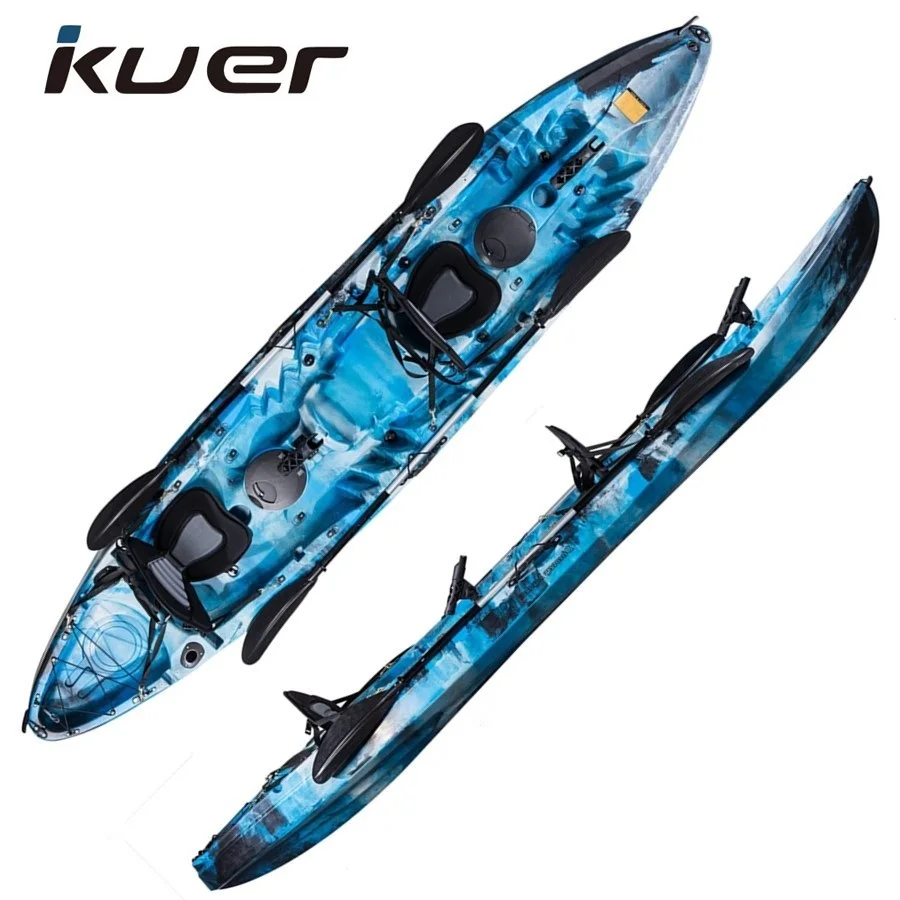 2+1 person kayak sit on top fishing boat double seater Oceanus