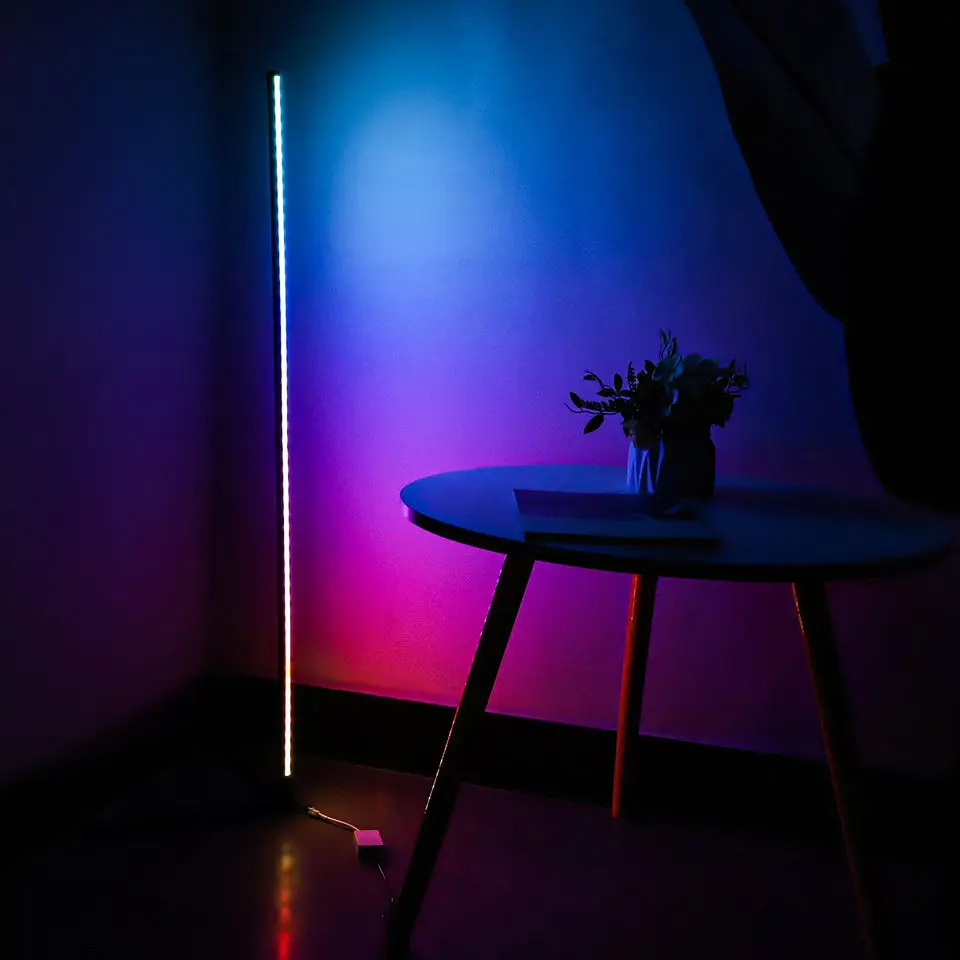 Новый продукт умная лампа для заката меняющая цвет RGB декоративные ночные светильники стоячий вертикальный светодиодный Угловой напольный светильник