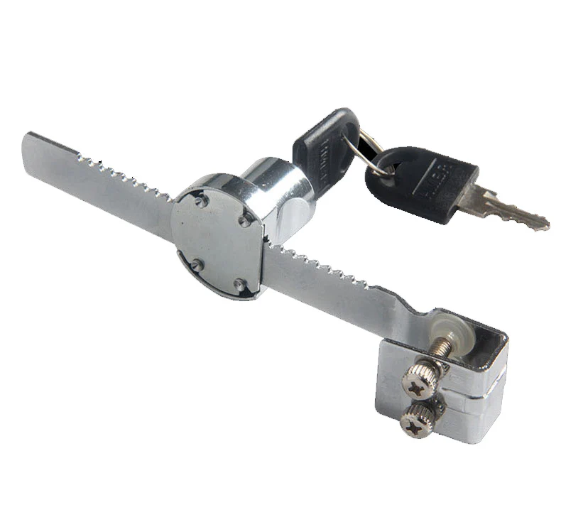 Serrated lock glass sliding cabinet door lock Display cabinet File cabinet glass counter lock