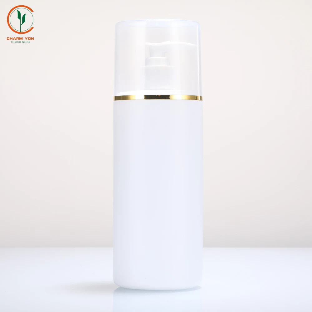 Empty ellipse 250ml 300ml 400ml 500ml White PP Plastic Shampoo Bottle Liquid Hand Washing Bottles Cosmetic Lotion Pump Bottles