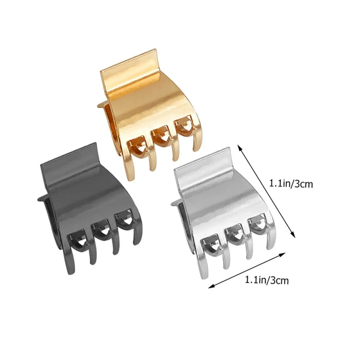 Small Hair Claws Gold Clips for Hair Claw Clips for Thin Hair Metal