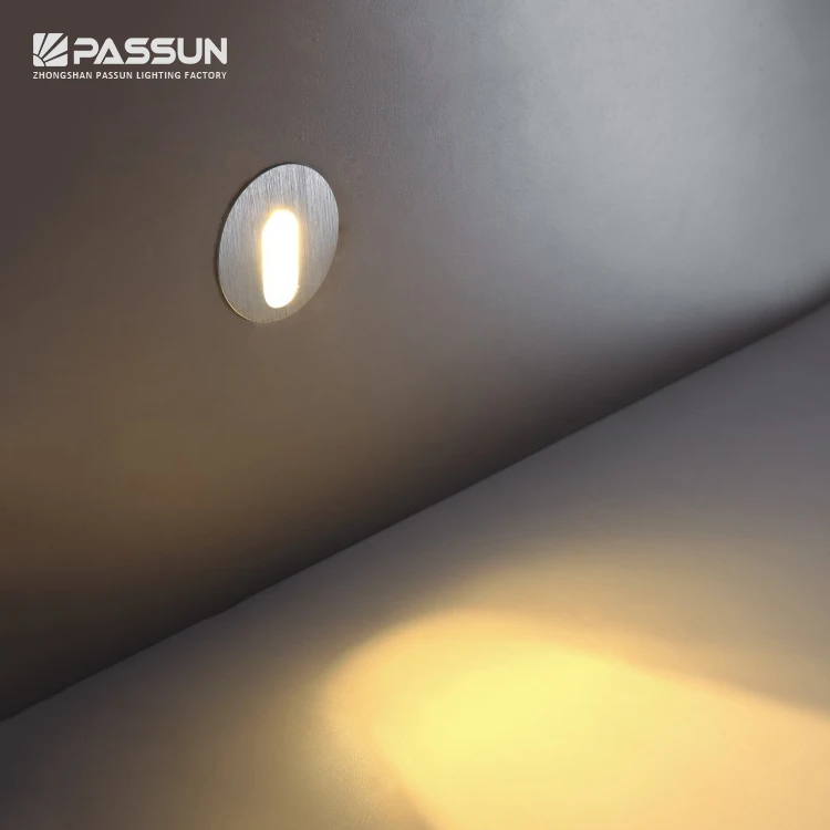Emergency Stair Lights Smart Led Staircase Light Indoor White Round Step 1 Watt Low Voltage Recessed 1W Ways Wall Lighting