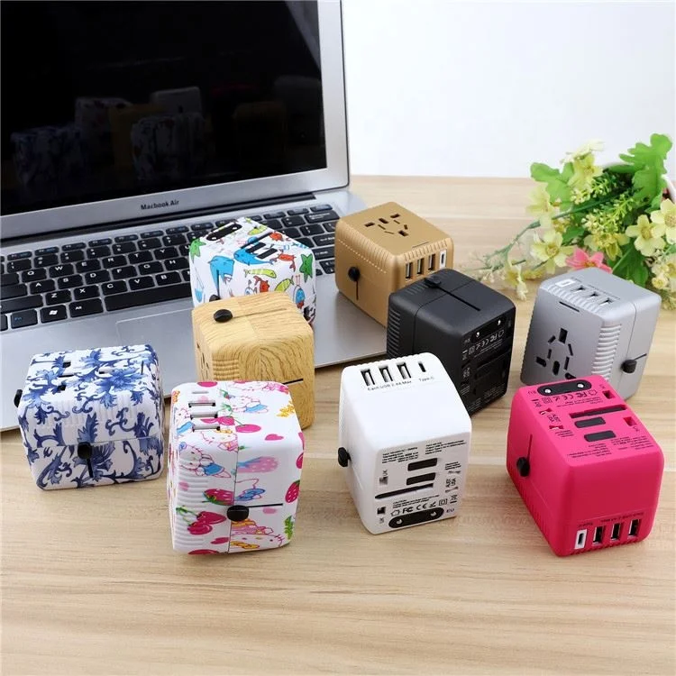 
Travel Kit Gift Item Universal Travel Adaptor 4 Usb Type C Universal Travel Charger 