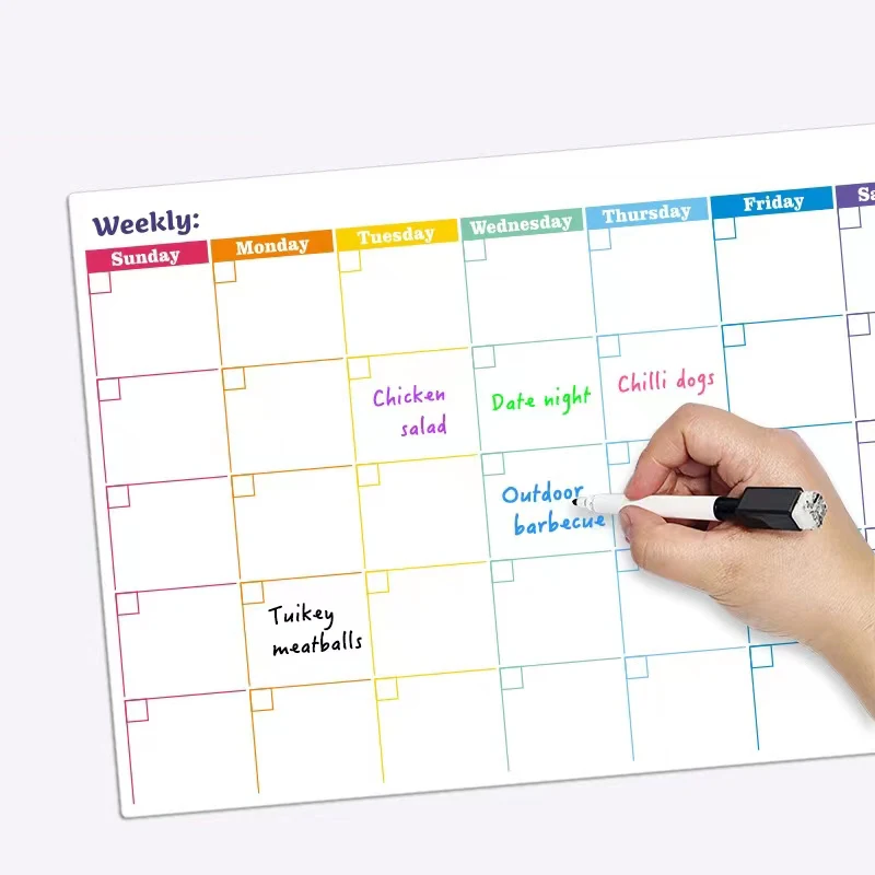 Оптовая продажа, индивидуальная магнитная доска для холодильника, складные магнитные доски a5