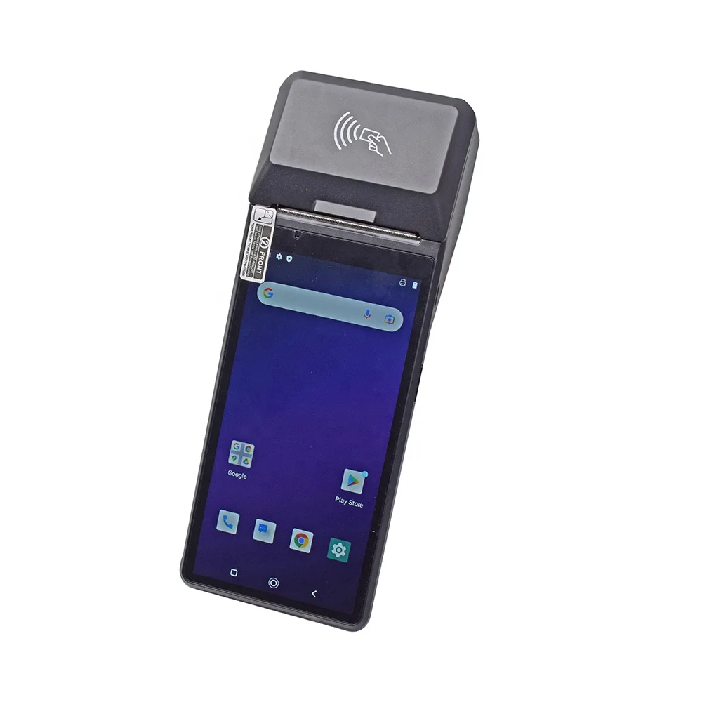 6 Inch Handheld Android Blue tooth Mobile Payment Portable Touch Screen Pos Printer Machine
