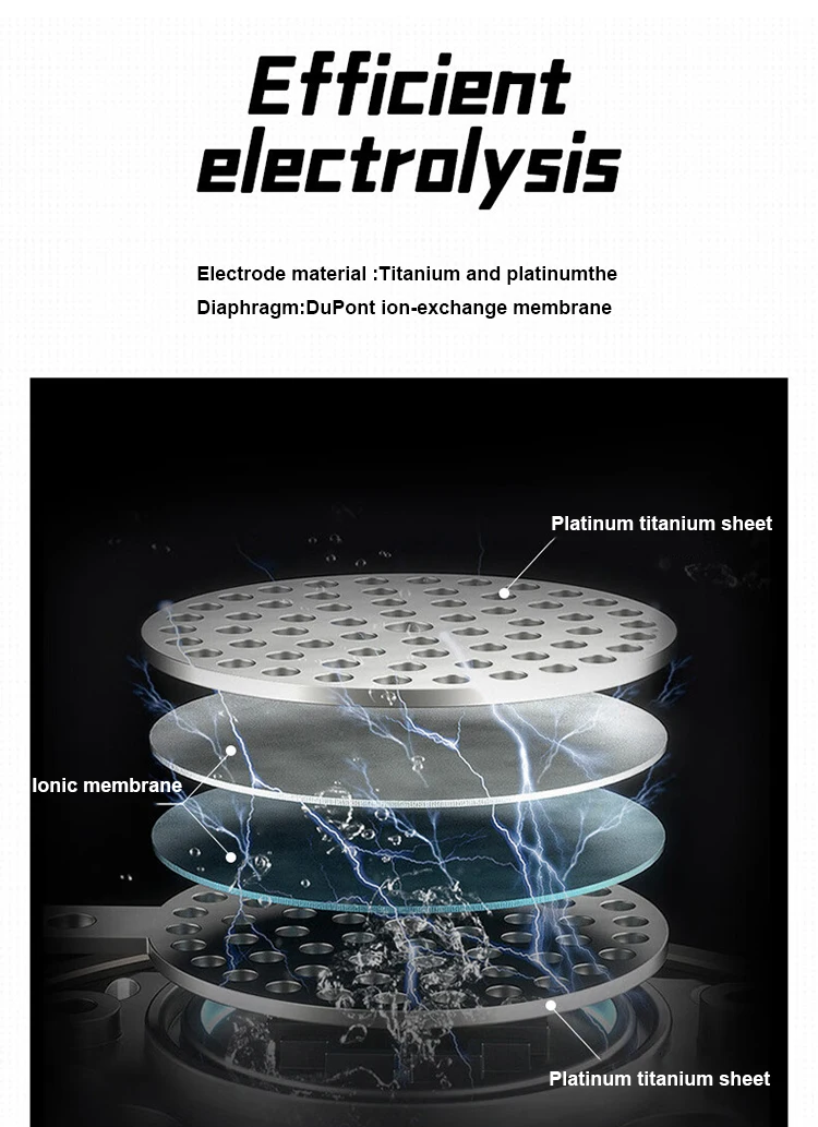 Portable 1.5L Hydrogen-Rich Water Cup H2 Rich Spe Pem Water Electrolyzer Hydrogen Generator Kettle