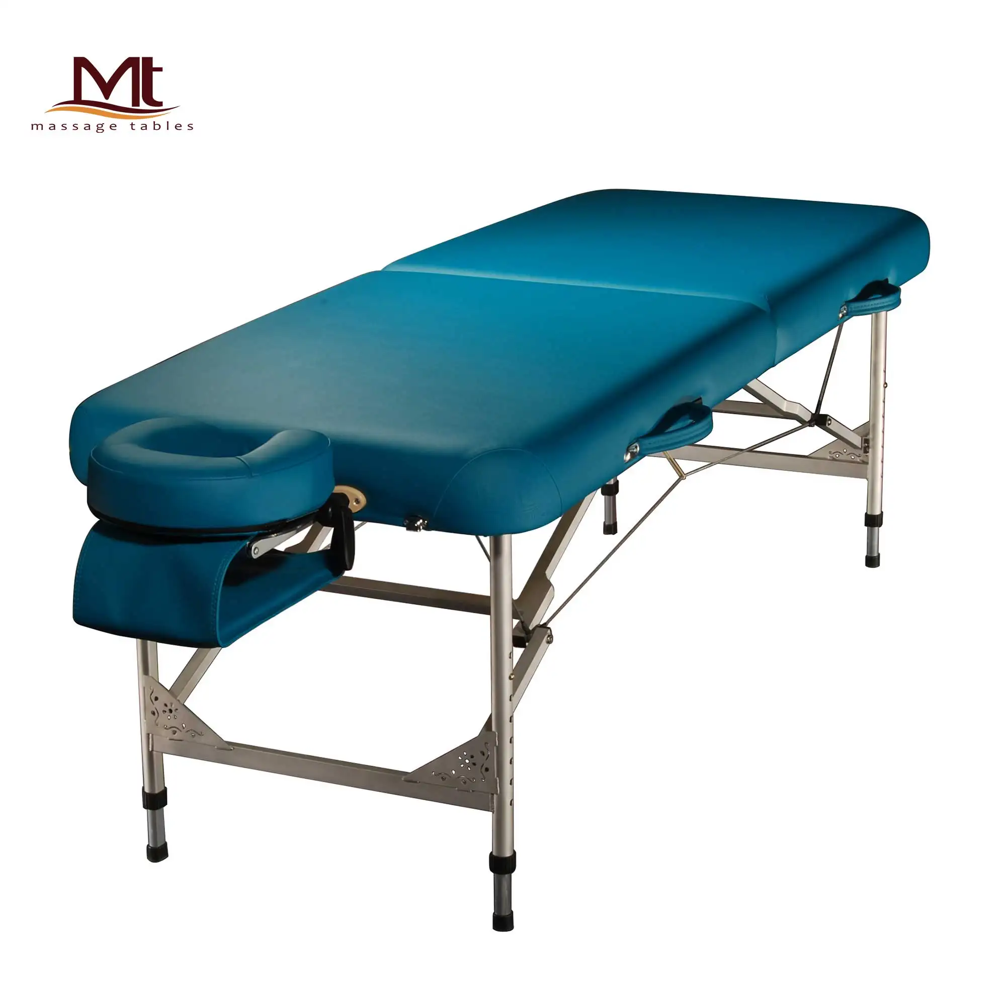Mt Vigor-Atlanta Factory Direct Height Adjust Aluminum Steel Luxury Lightweight Bed Massage Spa Bed Folding Tattoo Table