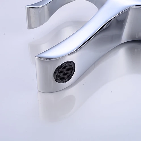 Basin Taps Bathroom Mixer Sink Tap Chrome gold Single Lever Hot and Cold Mixer Chrome Monobloc Taps