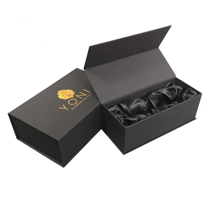 Matt Black Luxury cardboard wine glass box packing printing gift boxes for wine glasses packaging
