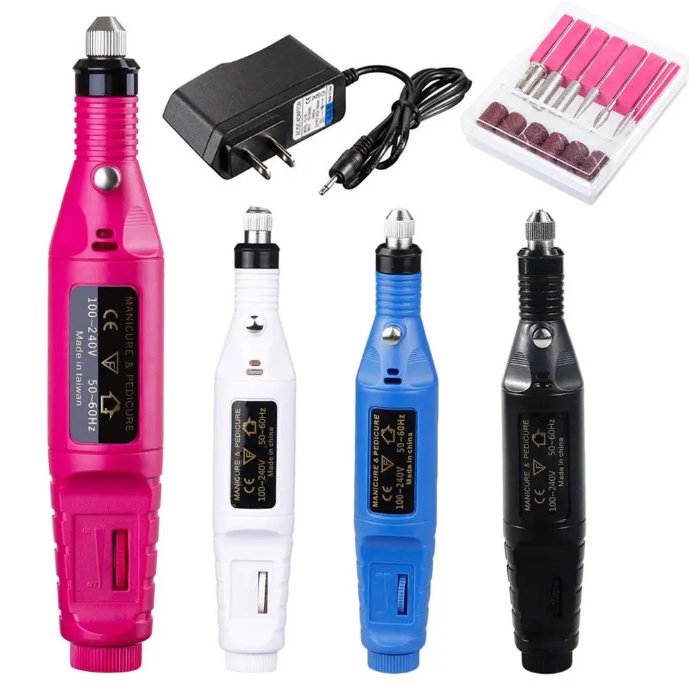 Electrical Professional Nail File Kit Manicure Drill Nail  Pedicure Pen Shape Tools Portable Electric Nail Drill