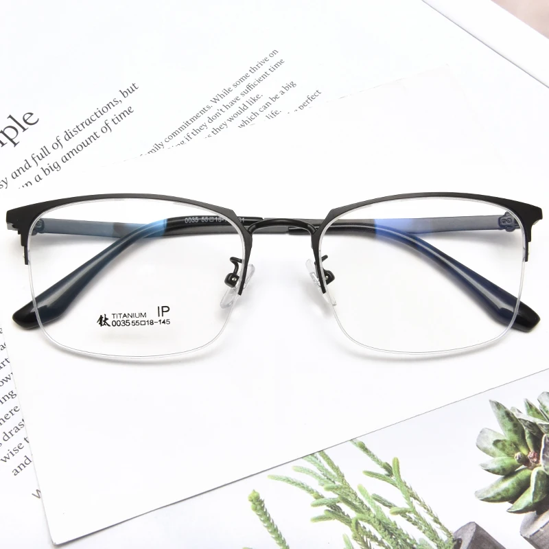 China Factory Supply Optical Ultralight Titanium Frame Prescription Glasses
