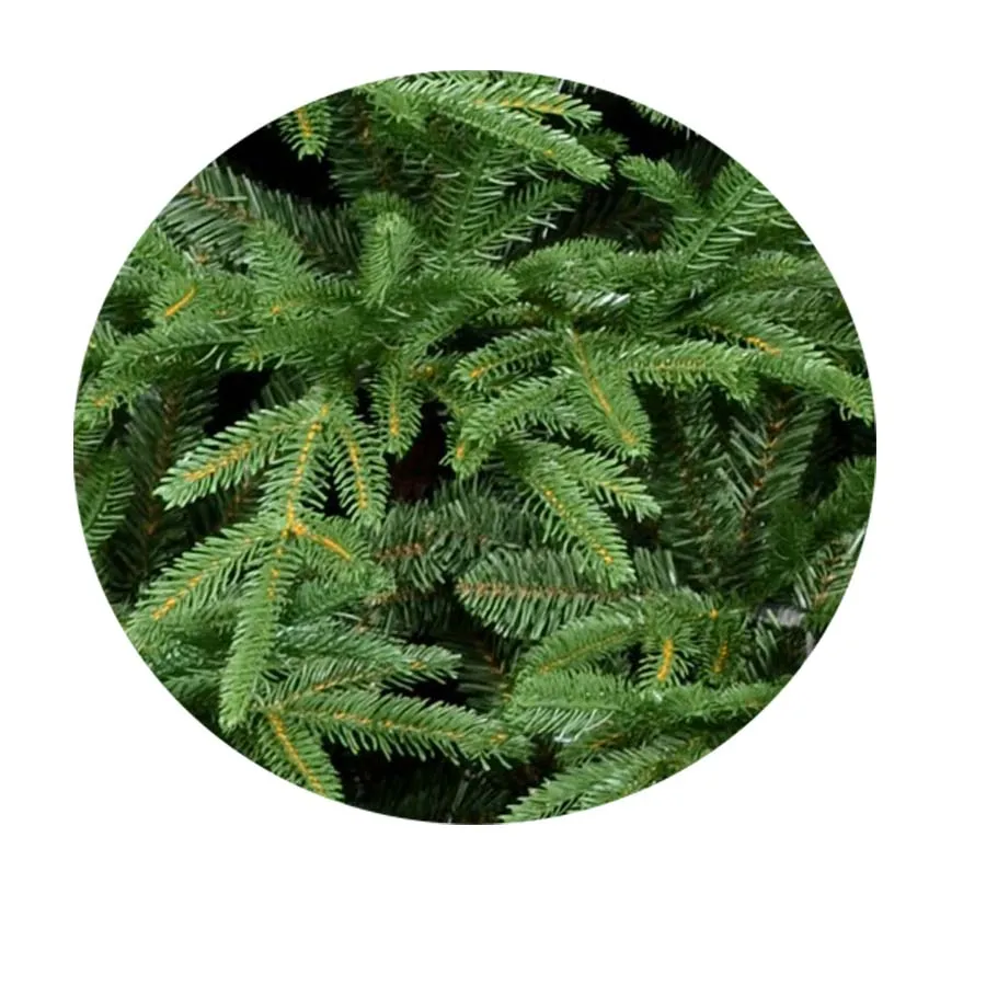 Pre-lit Hinged PE PVC Full Fir Indoor Christmas Tree Artificial For Party Decoration