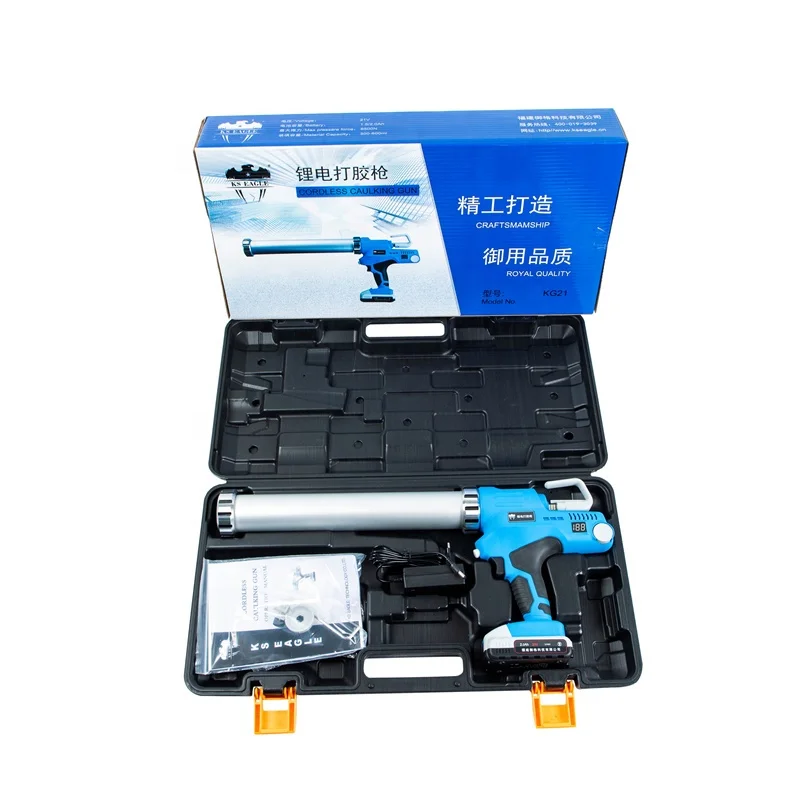 Durable Lithium Battery Powerful and Time-saving Automatic Glue Back  21V 1500mAh Electric Cordless Adhesive Caulking Guns