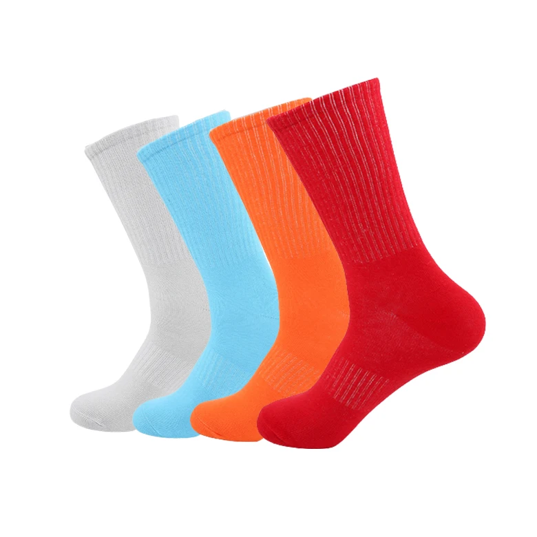 Sock Manufacturers high quality custom logo cotton soft cushion design crew sports skateboard socks