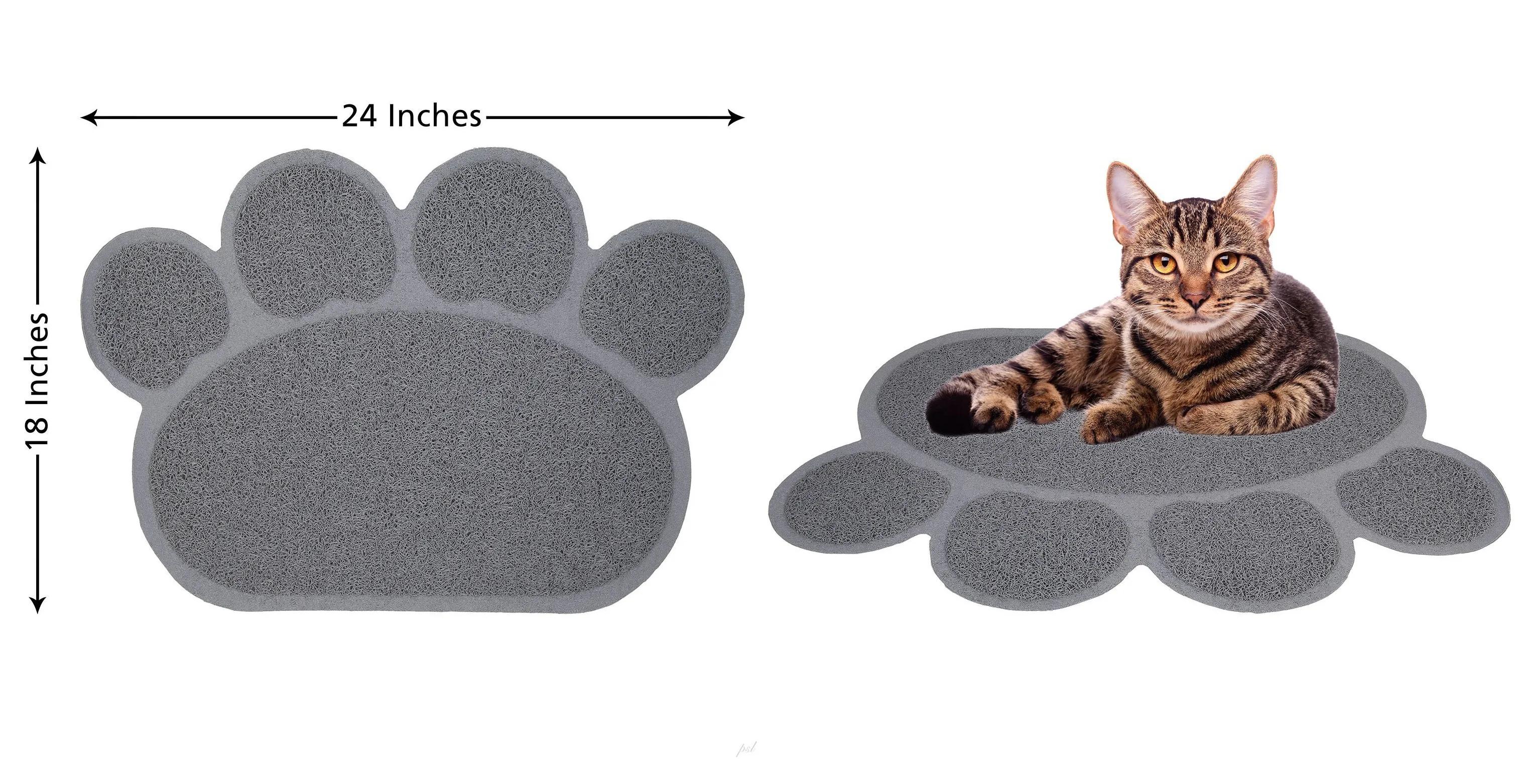 Anti-slip Pvc Pet Cat Pan Litter Trapping Mat