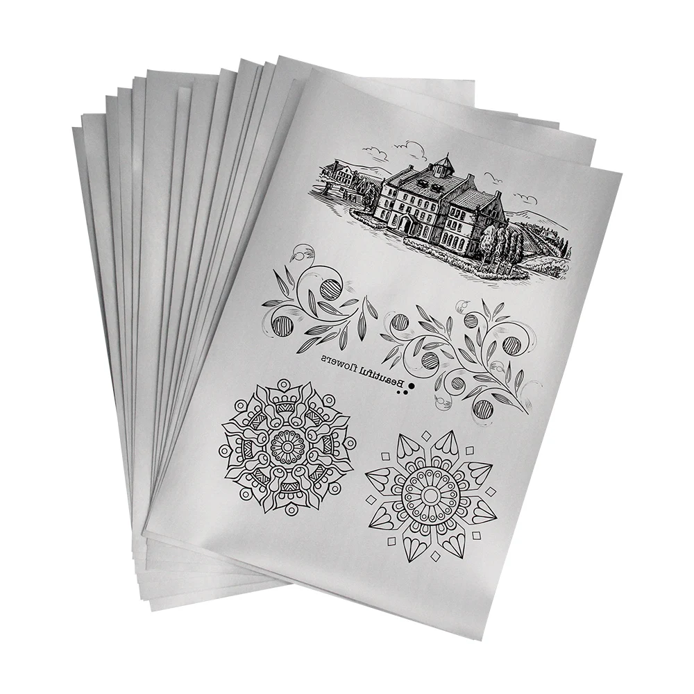 
New metallic silver laser transfer paper A4 multi trans paper no-cut for porcelain and for metal 