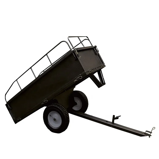 
Heavy duty sheet metal multi-function garden tilting trailer 