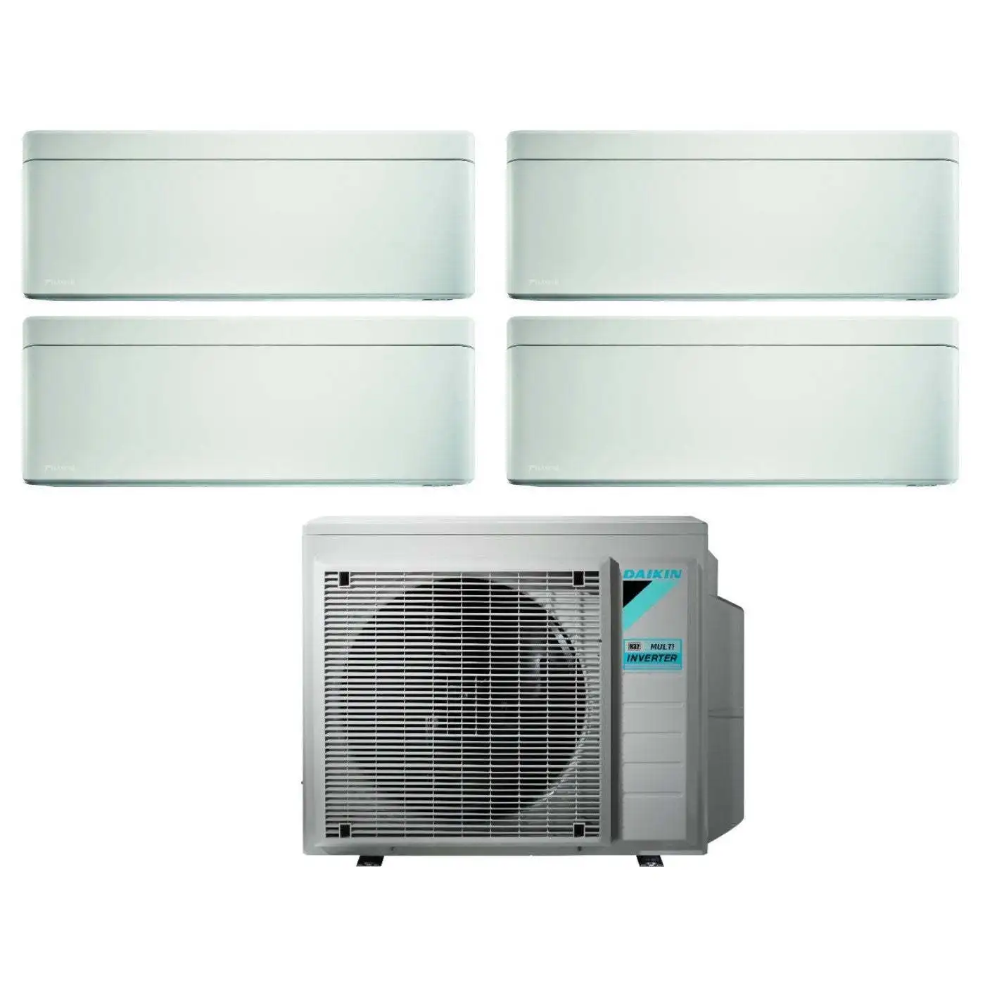 Climatizzatore Condizionatore Daikin Bluevolution Quadri Split Inverter serie STYLISH WHITE 5+5+9+15 con 4MXM68N R-32 Wi-Fi Inte