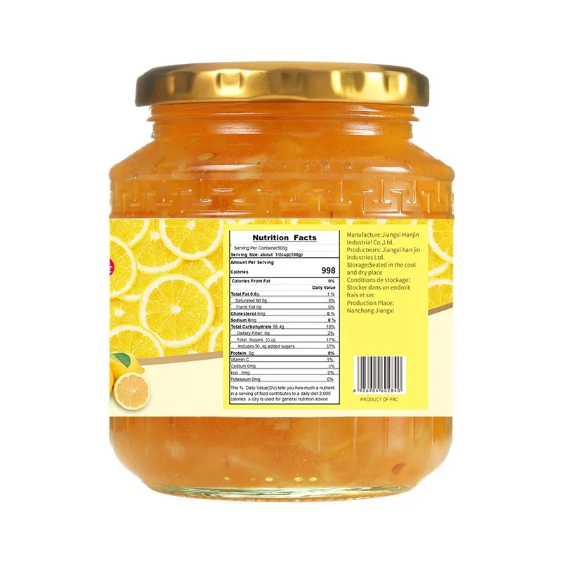 Здоровый фруктовый чай, банка, бутылка, напиток, мёд, лимон, чай